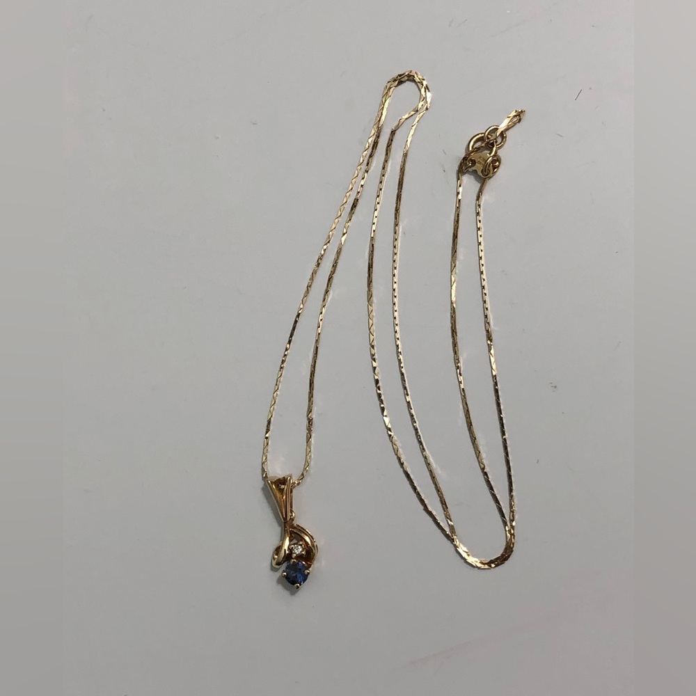 OR 14K Solid Yellow Gold Rope Chain Necklace  Fine 1mm /2.08g